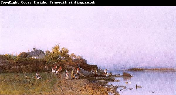 Meszoly, Geza Fishermen's Ferry at the River Tisza